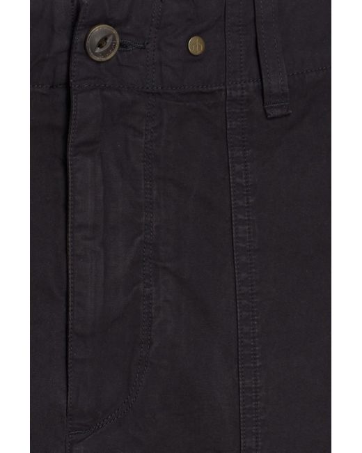 Rag & Bone Black Cliffe Cotton Cargo Shorts for men