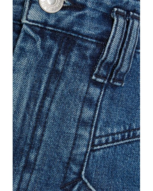 Isabel Marant Blue Padeloisasr High-Rise Tapered Jeans