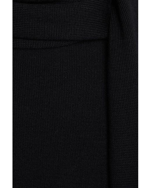 Magda Butrym Black Wool, Silk And Cashmere-blend Turtleneck Sweater