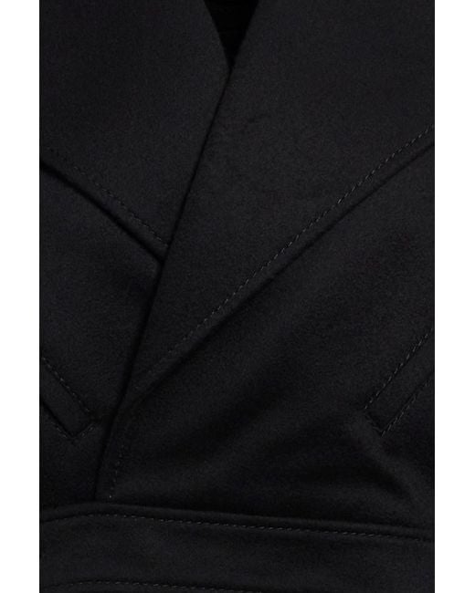 Wardrobe NYC Black Cropped Wool-felt Jacket