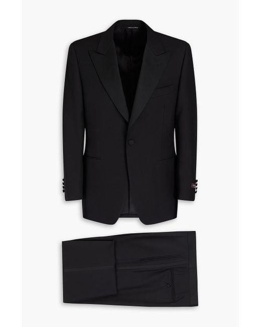 Canali Anzug aus wolle in Black für Herren