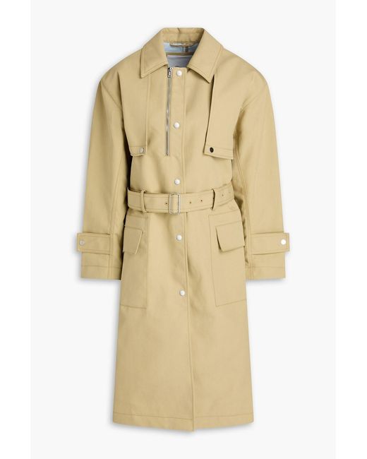 3.1 Phillip Lim Natural Convertible Cotton Trench Coat