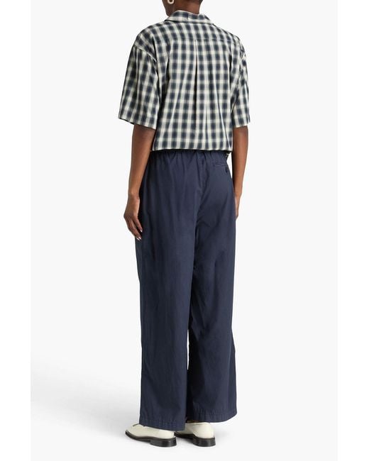YMC Black Beva Checked Cotton Shirt