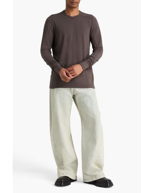 Rick Owens Brown Fleece Sweatshirt for men