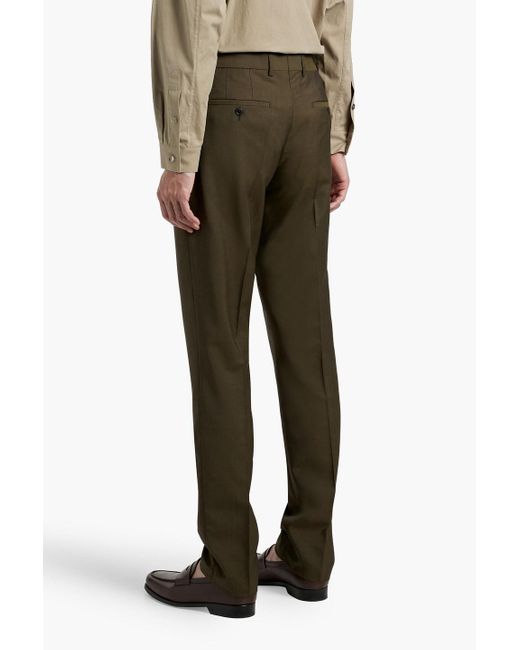 Paul Smith Green Wool And Mohair-Blend Suit for men