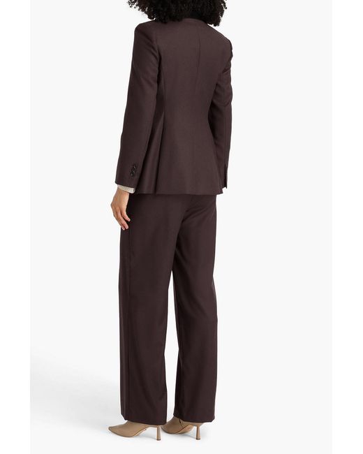 Theory Brown Lynnia Wool-Flannel Blazer