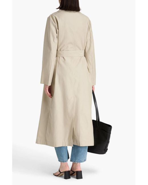 Rohe Natural Belted Cotton-Twill Trench Coat