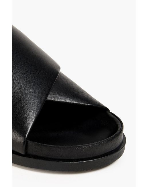 Mansur Gavriel Black Sandalen aus leder