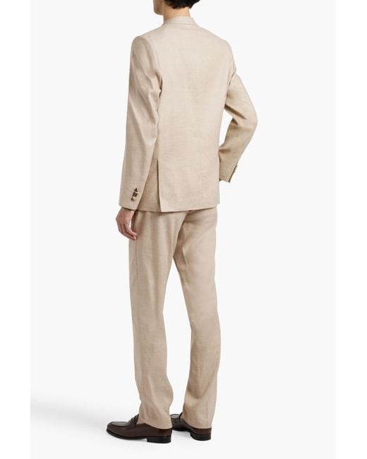 Paul Smith Natural Linen And Wool-Blend Suit for men