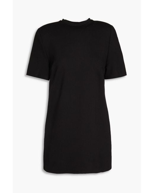 Area Black Crystal-embellished Cutout Jersey Mini Dress