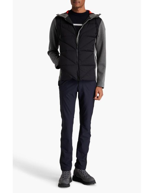 Fusalp Black Robson Iv Quilted Shell And Scuba Hooded Down Jacket for men
