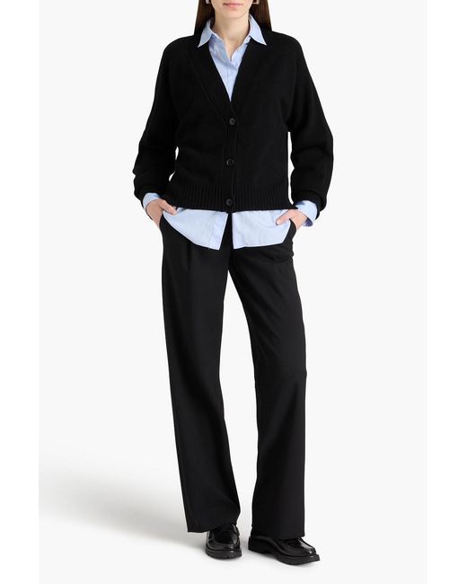 Loulou de Saison Black Kaia Cashmere Cardigan