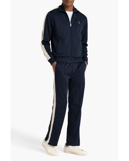 Sandro Blue Tech-Jersey Sweatshirt for men