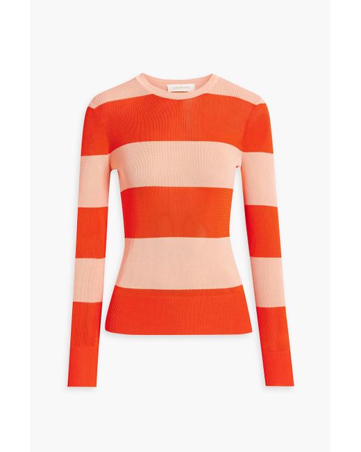 Zimmermann Red Striped Knitted Sweater