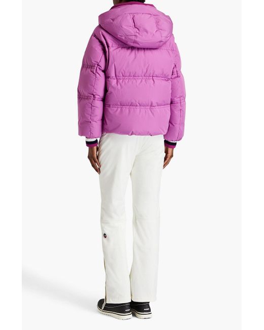 Fusalp Pink Hortensa Quilted Hooded Down Ski Jacket