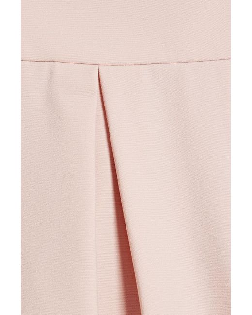 RED Valentino Pink Pleated Crepe Shorts
