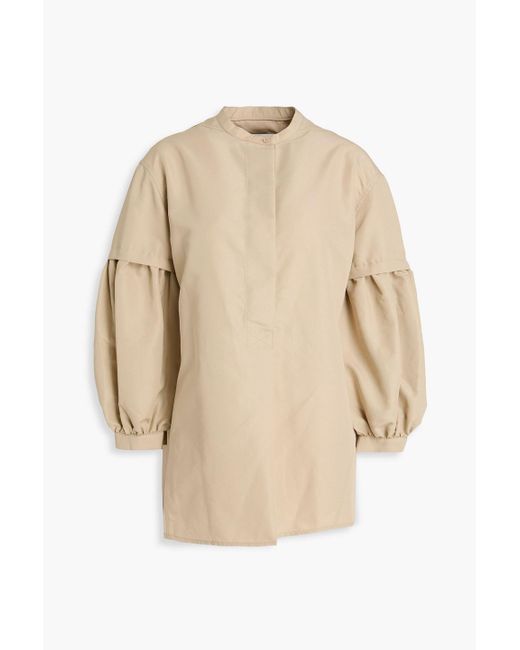 3.1 Phillip Lim Natural Cotton-Blend Poplin Blouse