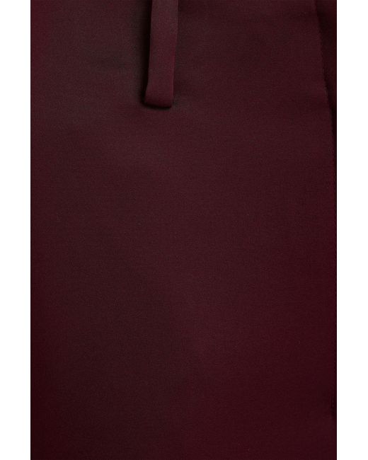 Theory Red Satin Wide-Leg Pants