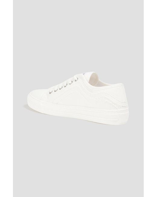 Claudie Pierlot White Sneakers aus canvas