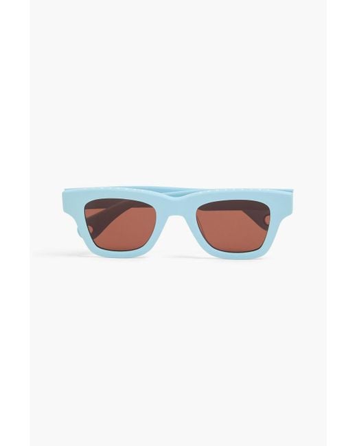 Jacquemus Blue D-Frame Acetate Sunglasses for men