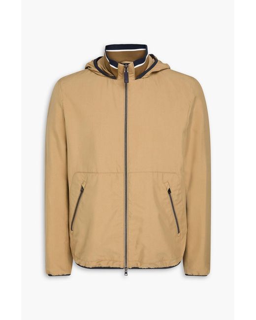 Herno Natural Silk Hooded Jacket for men