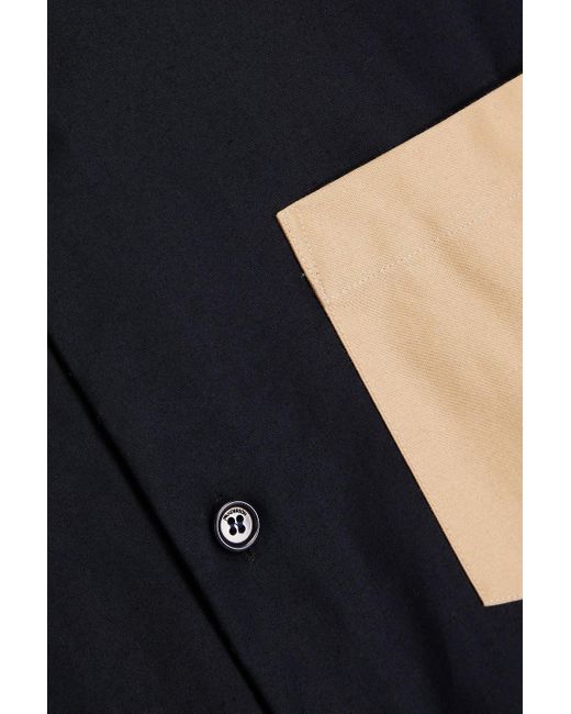 J.W. Anderson Zweifarbiges oversized-hemd aus baumwollpopeline in Black für Herren