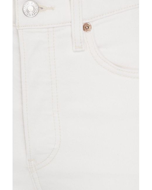 Re/done White High-rise Skinny Jeans