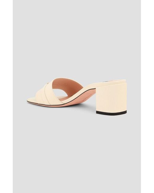 Bally White Danika 55 Leather Mules