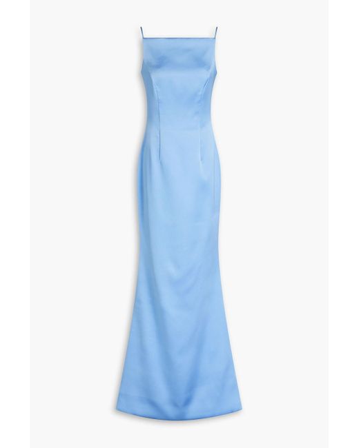 Rasario Blue Twill Maxi Dress