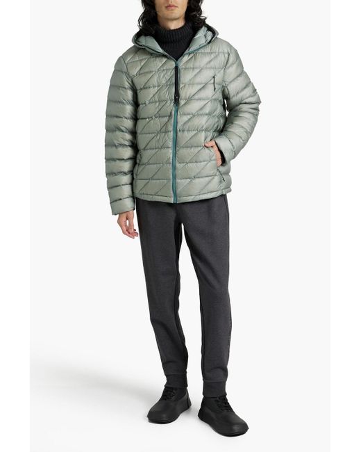Holden Green Quilted Shell Hooded Down Jacket for men