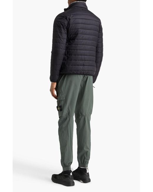 Slowear Blue Quilted Shell Jacket for men