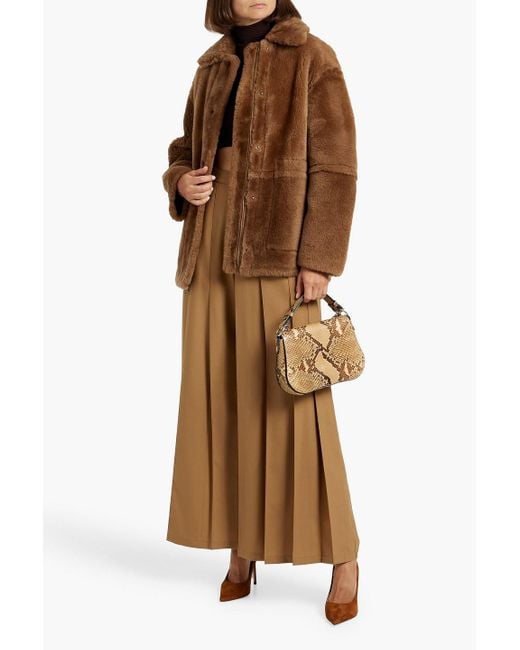 Vince Brown Reversible Shearling Jacket