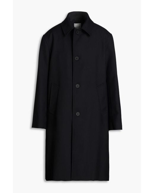 Sandro Black Twill Coat for men