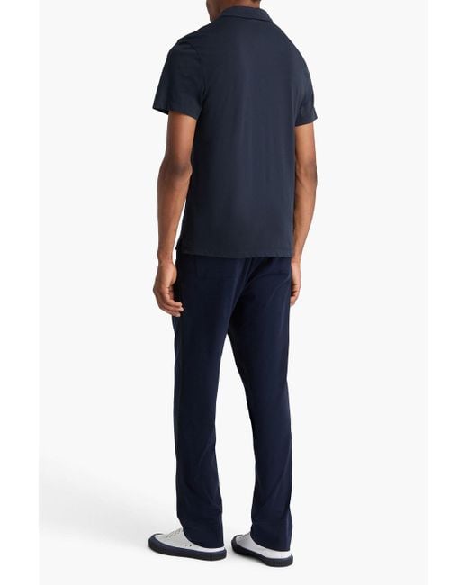 James Perse Poloshirt aus baumwoll-jersey in Blue für Herren