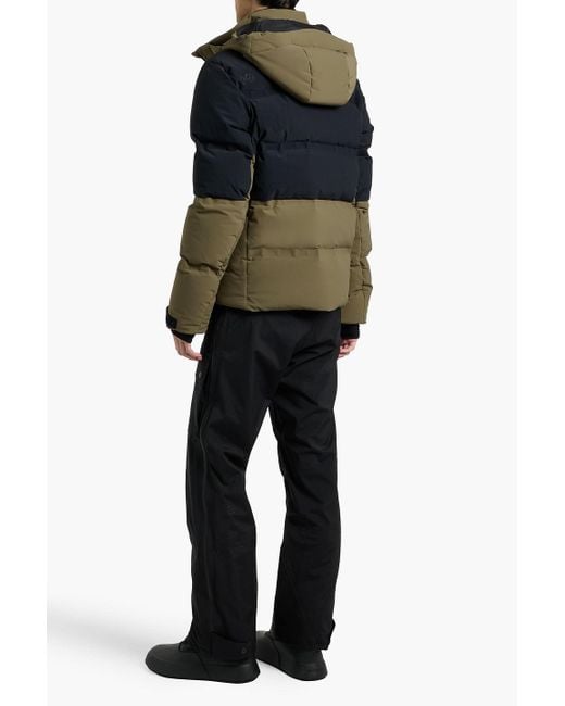 Aztech Mountain Blue Super Nuke Two-tone Quilted Down Ski Jacket for men