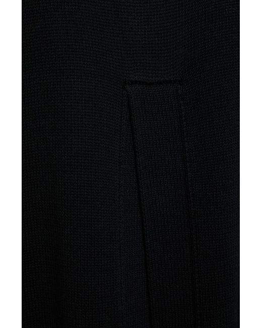 Palmer//Harding Black Cotton Turtleneck Sweater