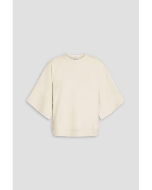 Tibi Natural French Cotton-terry Sweatshirt