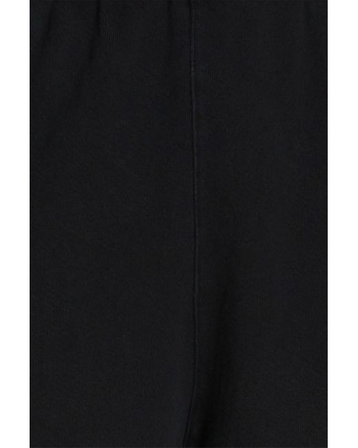 Re/done Black 80s French Cotton-terry Track Pants