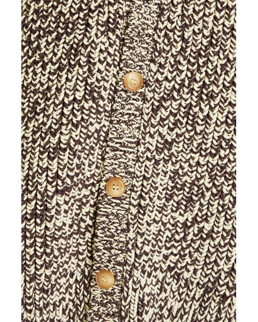 Nanushka Brown Marled Cotton-blend Vest for men