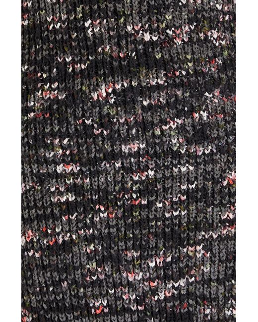 Altuzarra Black Crochet-knit Midi Slip Dress