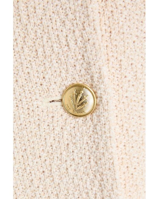 Rag & Bone Natural Slade Frayed Cotton Blazer