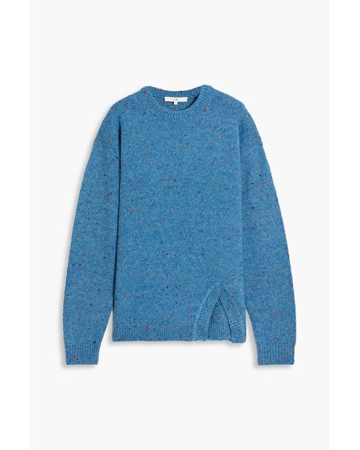 Tibi Blue Donegal Knitted Sweater