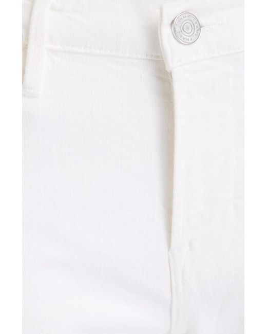 FRAME White Le Easy Flare High-Rise Flared Jeans