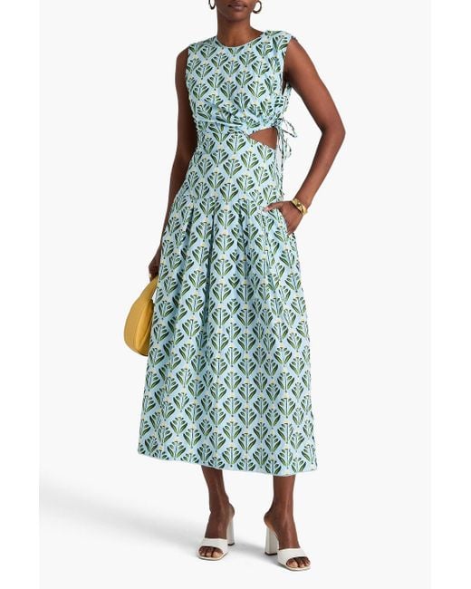 knee length dresses for ladies Acacia Carmina Linen Midi Dress