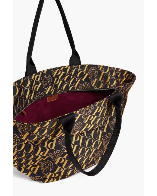 Emilio Pucci Brown Jacquard Tote