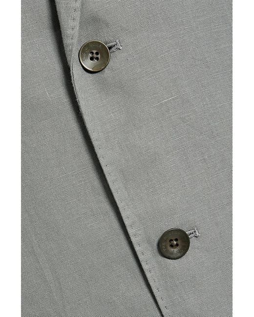 Rag & Bone Gray Shift Linen Blazer for men