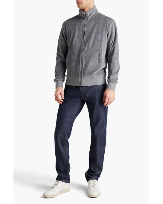 Canali Sweatshirt aus cord aus einer baumwollmischung in Gray für Herren