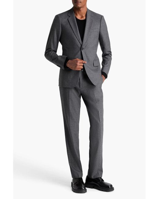 Sandro Black Wool-flannel Blazer for men
