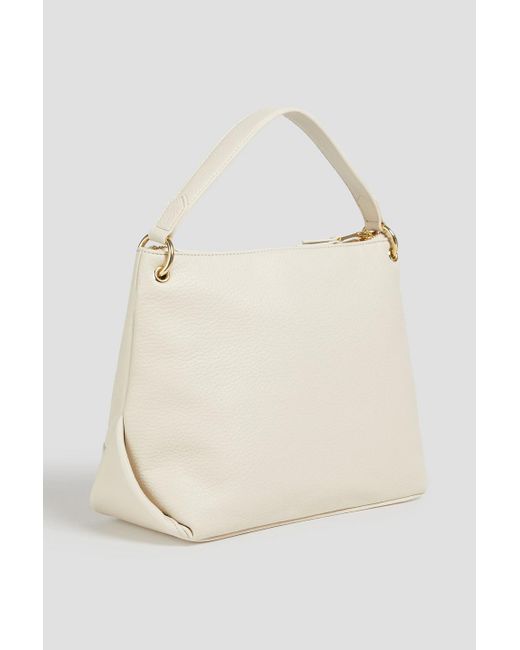 Love Moschino Natural Faux Pebbled-leather Shoulder Bag