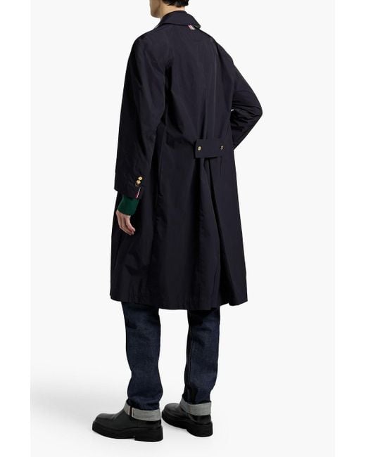 Thom Browne Blue Shell Coat for men